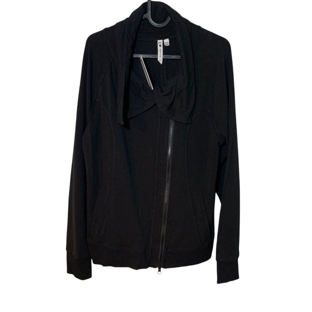 Cable and Gauge Womens Black Athleisure Activewear Zip Up Jacket NWT L Outdoors